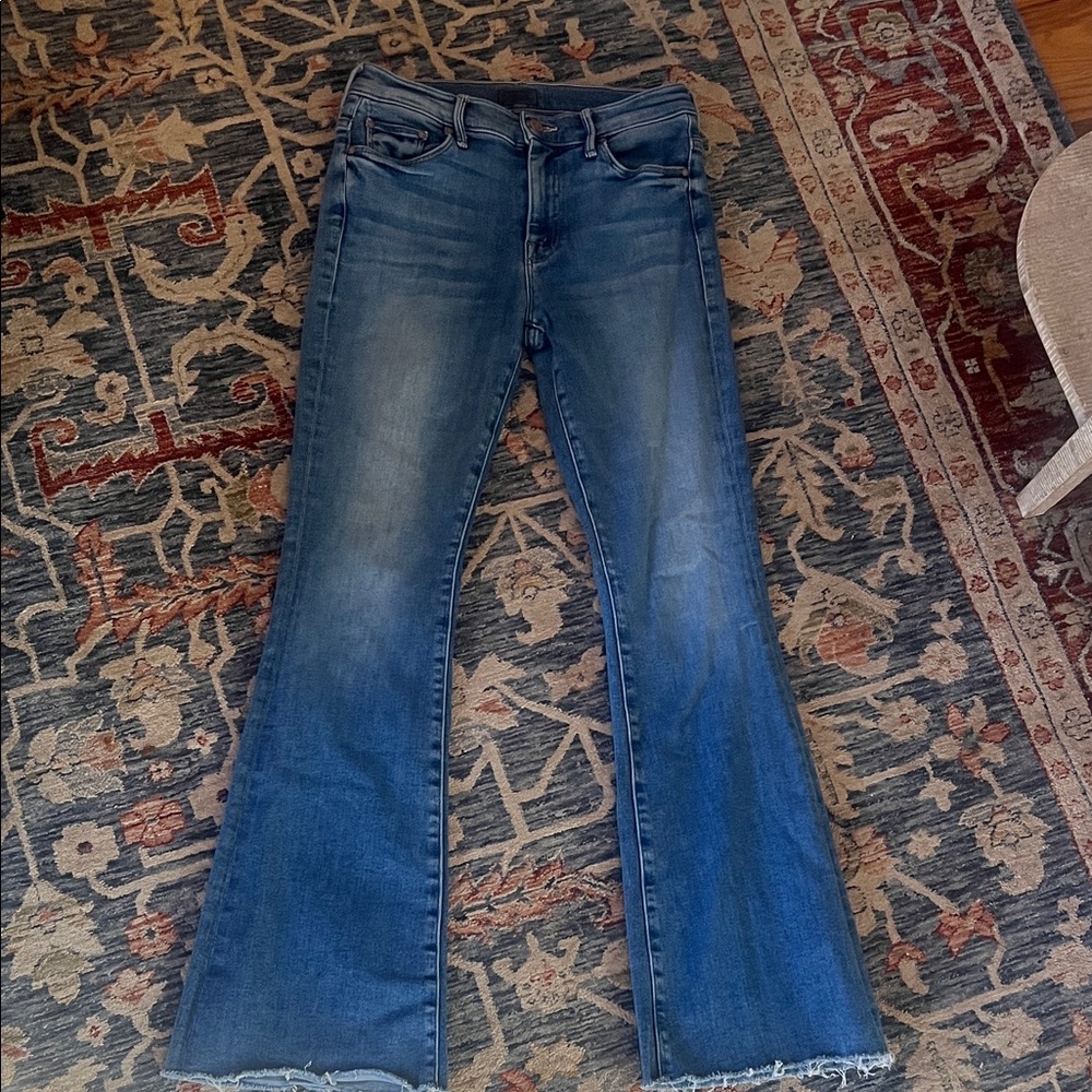 MOTHER Flare Jeans in Classic Blue